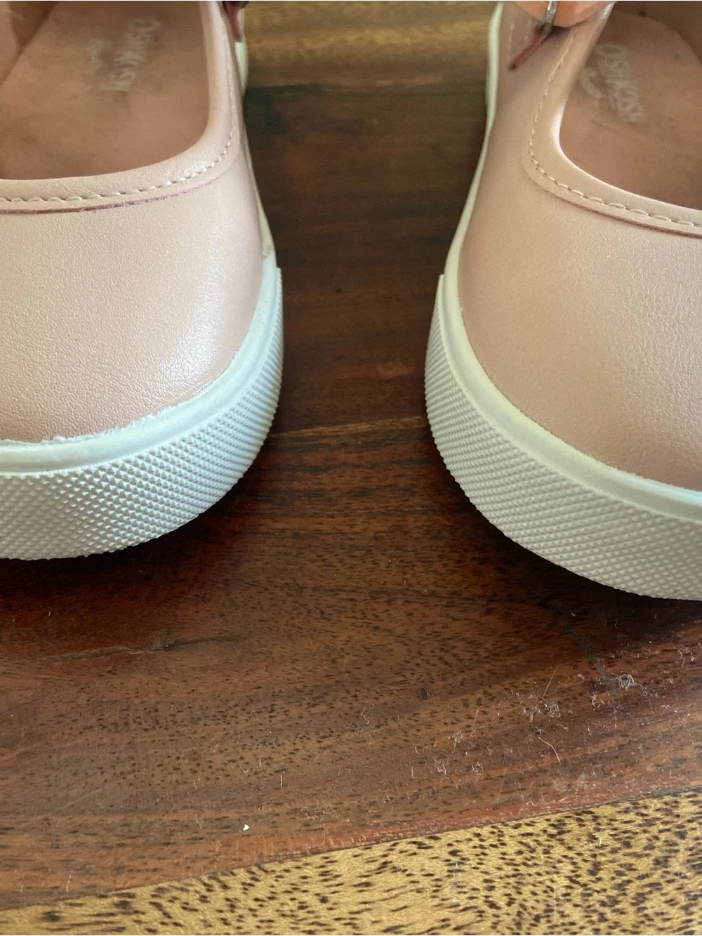 OshKosh B'gosh Light Pink Mary Jane Toddler Shoes with Flower Accent